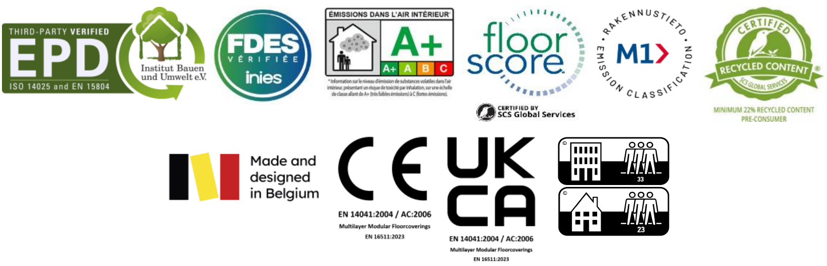 Caractéristiques techniques parquet PVC Layred